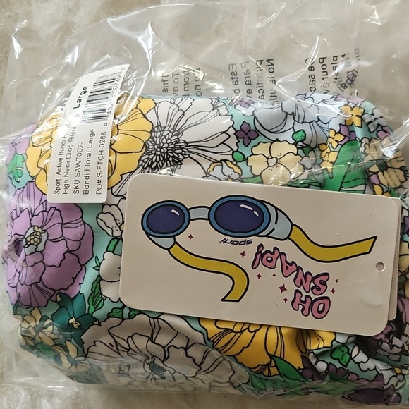 🏊‍♀️🏄‍♀️ SPORTI Active Bondi 2 Piece Swim Skort &High Neck Top in Bondi Floral - Picture 15 of 16